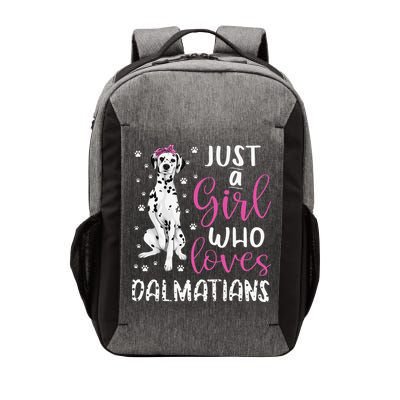 dalmatian Just A Who Loves dalmatians Dogs Lover Vector Backpack
