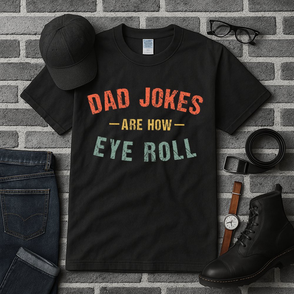 Dad Jokes Are How Eye Roll Tall T-Shirt