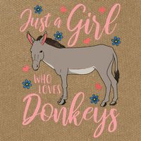 Donkey Just A Who Loves Donkeys Funny Donkey Lover Gift Cotton Canvas Backpack