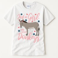 Donkey Just A Who Loves Donkeys Funny Donkey Lover Gift Tall T-Shirt