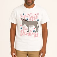 Donkey Just A Who Loves Donkeys Funny Donkey Lover Gift Tall T-Shirt