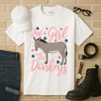 Donkey Just A Who Loves Donkeys Funny Donkey Lover Gift Tall T-Shirt