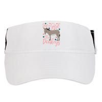 Donkey Just A Who Loves Donkeys Funny Donkey Lover Gift Adult Drive Performance Visor