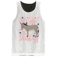 Donkey Just A Who Loves Donkeys Funny Donkey Lover Gift Mesh Reversible Basketball Jersey Tank