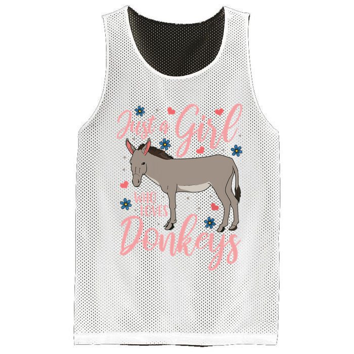 Donkey Just A Who Loves Donkeys Funny Donkey Lover Gift Mesh Reversible Basketball Jersey Tank