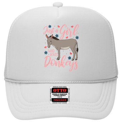 Donkey Just A Who Loves Donkeys Funny Donkey Lover Gift Trucker Hat