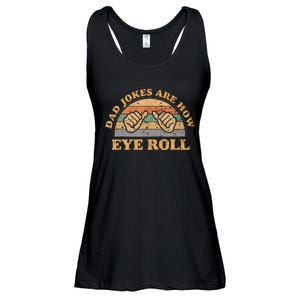 Dad Jokes Are How Eye Roll Fathers Day Ladies Essential Flowy Tank