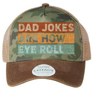 Dad Jokes Are How Eye Roll Funny Dad Gift Daddy Pun Joke Legacy Tie Dye Trucker Hat