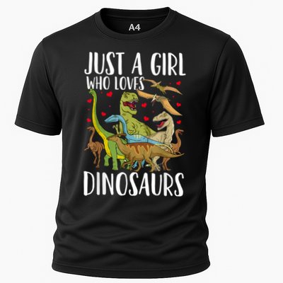 Dinosaur Just A Girl Who Loves Dinosaurs Brachiosaurus Performance Shirt