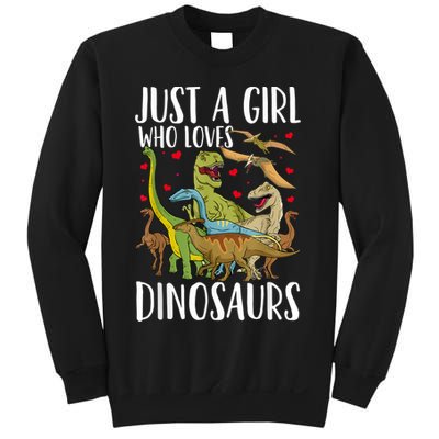 Dinosaur Just A Girl Who Loves Dinosaurs Brachiosaurus Sweatshirt