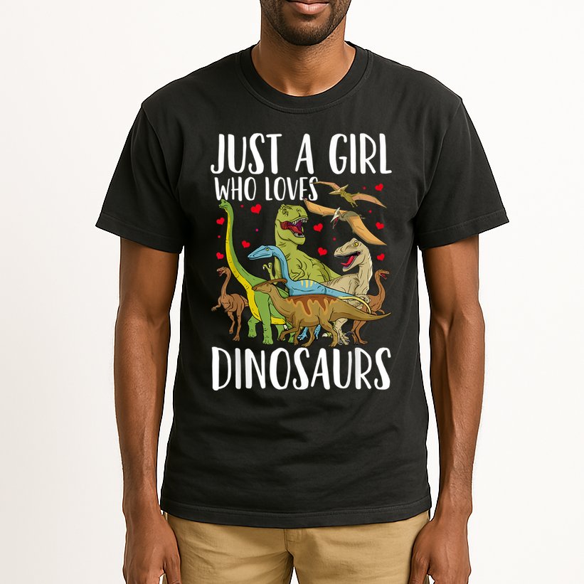 Dinosaur Just A Girl Who Loves Dinosaurs Brachiosaurus Tall T-Shirt