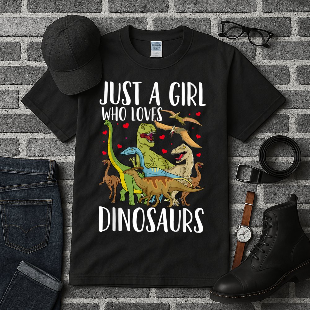 Dinosaur Just A Girl Who Loves Dinosaurs Brachiosaurus Tall T-Shirt