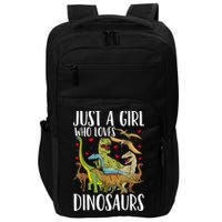 Dinosaur Just A Girl Who Loves Dinosaurs Brachiosaurus Impact Tech Backpack