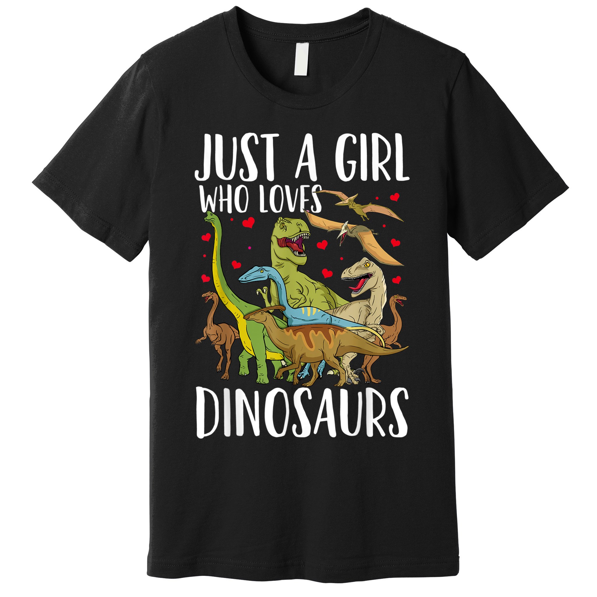Dinosaur Just A Girl Who Loves Dinosaurs Brachiosaurus Premium T-Shirt