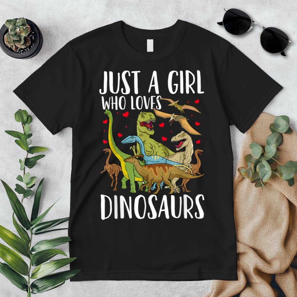 Dinosaur Just A Girl Who Loves Dinosaurs Brachiosaurus Premium T-Shirt