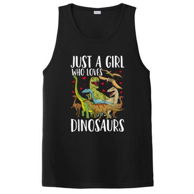 Dinosaur Just A Girl Who Loves Dinosaurs Brachiosaurus PosiCharge Competitor Tank