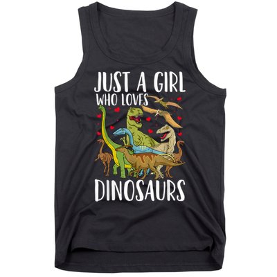 Dinosaur Just A Girl Who Loves Dinosaurs Brachiosaurus Tank Top