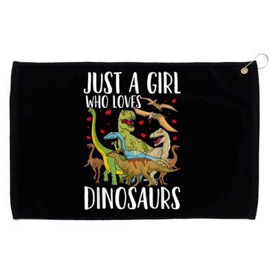 Dinosaur Just A Girl Who Loves Dinosaurs Brachiosaurus Grommeted Golf Towel