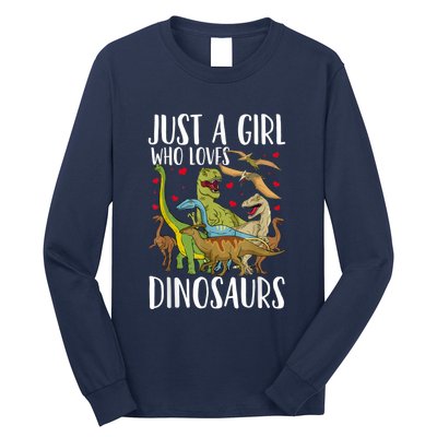 Dinosaur Just A Girl Who Loves Dinosaurs Brachiosaurus Long Sleeve Shirt