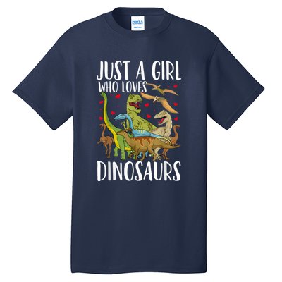 Dinosaur Just A Girl Who Loves Dinosaurs Brachiosaurus Tall T-Shirt