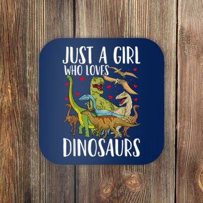 Dinosaur Just A Girl Who Loves Dinosaurs Brachiosaurus Coaster