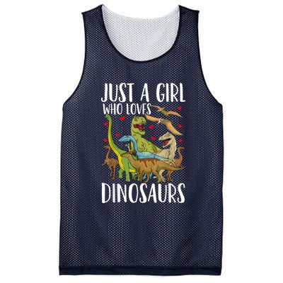 Dinosaur Just A Girl Who Loves Dinosaurs Brachiosaurus Mesh Reversible Basketball Jersey Tank