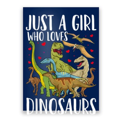 Dinosaur Just A Girl Who Loves Dinosaurs Brachiosaurus Poster