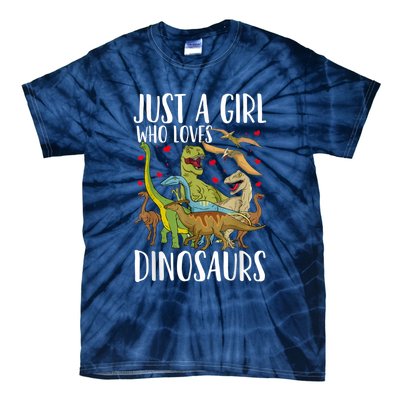 Dinosaur Just A Girl Who Loves Dinosaurs Brachiosaurus Tie-Dye T-Shirt