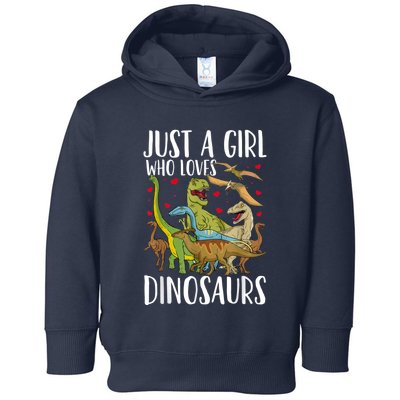 Dinosaur Just A Girl Who Loves Dinosaurs Brachiosaurus Toddler Hoodie