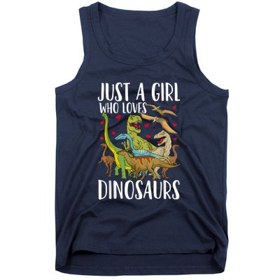 Dinosaur Just A Girl Who Loves Dinosaurs Brachiosaurus Tank Top