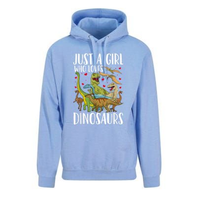 Dinosaur Just A Girl Who Loves Dinosaurs Brachiosaurus Unisex Surf Hoodie