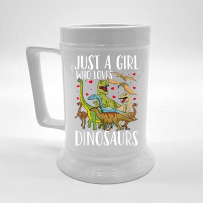 Dinosaur Just A Girl Who Loves Dinosaurs Brachiosaurus Beer Stein