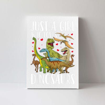 Dinosaur Just A Girl Who Loves Dinosaurs Brachiosaurus Canvas