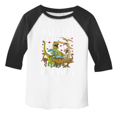 Dinosaur Just A Girl Who Loves Dinosaurs Brachiosaurus Toddler Fine Jersey T-Shirt