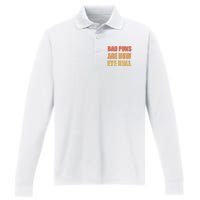 Dad Joke Bad Puns Are How Eye Roll Funny  Performance Long Sleeve Polo