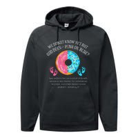 Donut Jesus Bible 2521 Gender Reveal Baby Shower Performance Fleece Hoodie