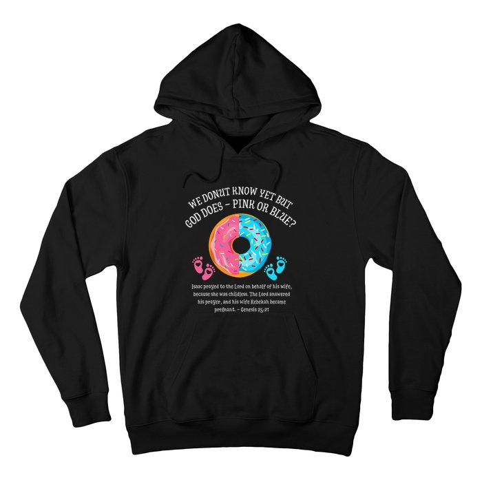 Donut Jesus Bible 2521 Gender Reveal Baby Shower Hoodie