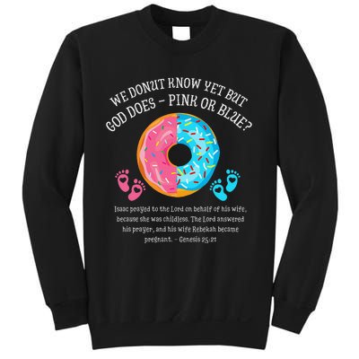 Donut Jesus Bible 2521 Gender Reveal Baby Shower Sweatshirt