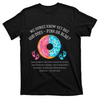 Donut Jesus Bible 2521 Gender Reveal Baby Shower T-Shirt