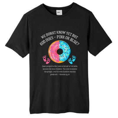 Donut Jesus Bible 2521 Gender Reveal Baby Shower Tall Fusion ChromaSoft Performance T-Shirt