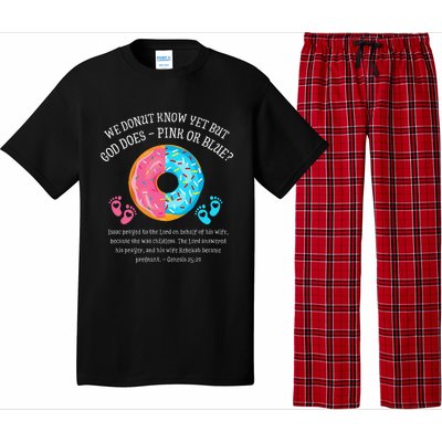 Donut Jesus Bible 2521 Gender Reveal Baby Shower Pajama Set