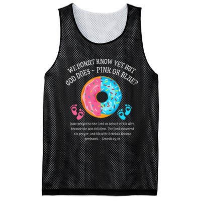 Donut Jesus Bible 2521 Gender Reveal Baby Shower Mesh Reversible Basketball Jersey Tank