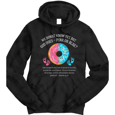 Donut Jesus Bible 2521 Gender Reveal Baby Shower Tie Dye Hoodie