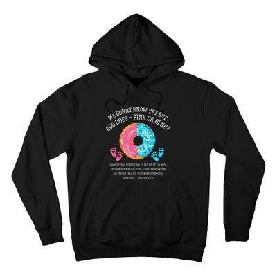 Donut Jesus Bible 2521 Gender Reveal Baby Shower Tall Hoodie