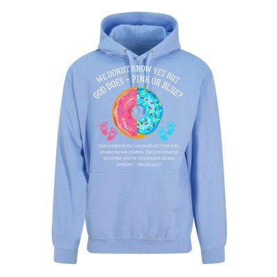 Donut Jesus Bible 2521 Gender Reveal Baby Shower Unisex Surf Hoodie