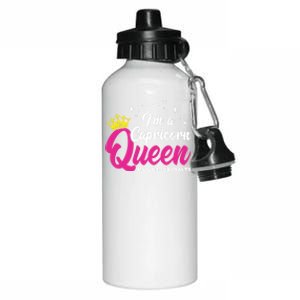 December January Birthday Astrology Capricorn Queen Gift Aluminum Water Bottle