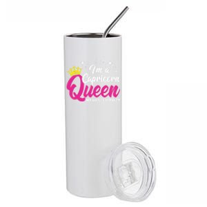 December January Birthday Astrology Capricorn Queen Gift Stainless Steel Tumbler