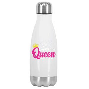 December January Birthday Astrology Capricorn Queen Gift Stainless Steel Insulated Water Bottle