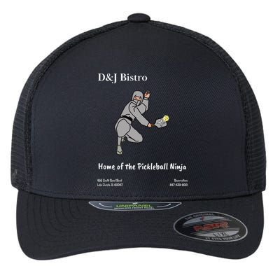 D & J Bistro Pickleball Ninja Flexfit Unipanel Trucker Cap