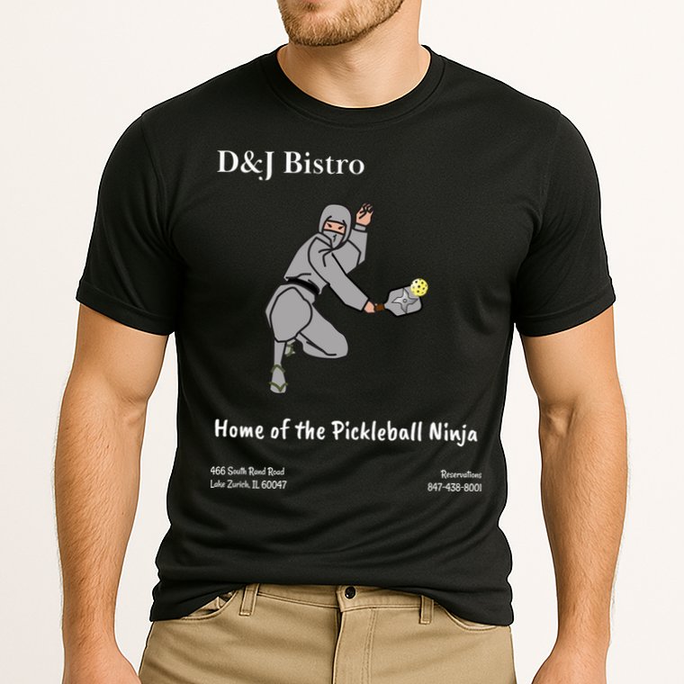D & J Bistro Pickleball Ninja Performance Shirt
